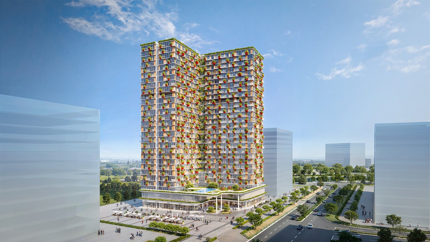 PRANA tower exterior render